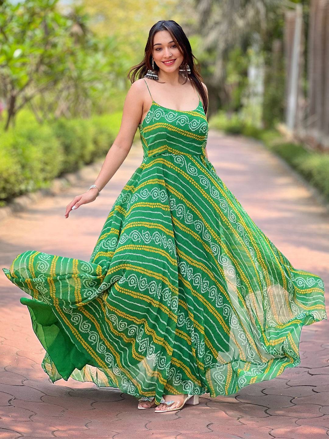 Green Summer Dress Aigina